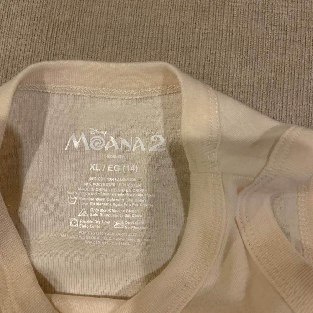 Buy 1 get one 50% off
Disney Moana 2 Cream Tee - Picture 3 of 6